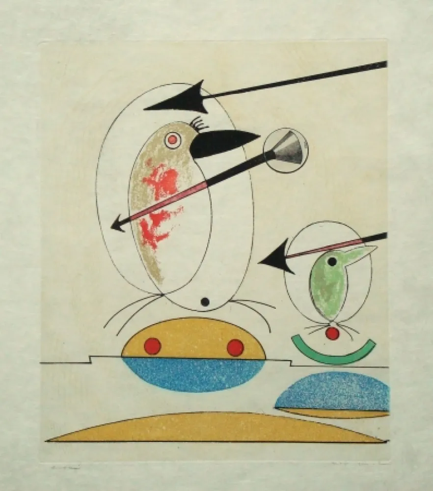 エッチングと　アクチアント Ernst - Oiseaux en péril