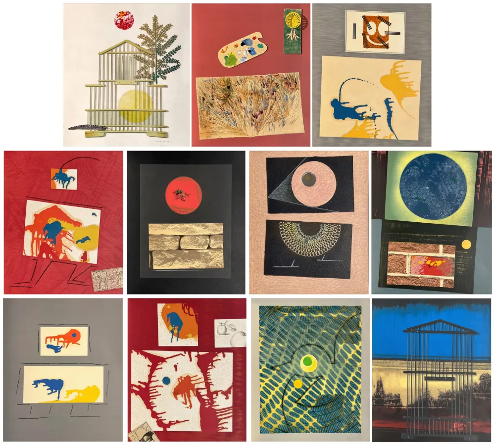 リトグラフ Ernst - René Char. DENT PROMPTE. SUITE complète des 11 lithographies originales (1969)