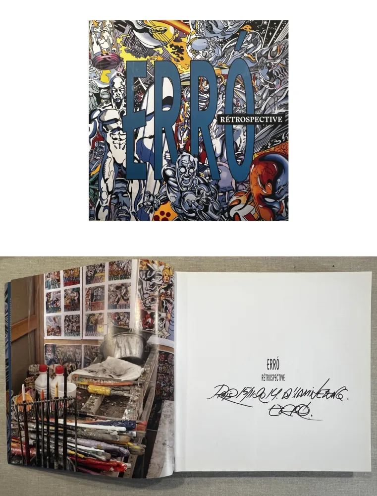 挿絵入り本 Erro - ERRO. Rétrospective. Catalogue dédicacé signé par Erro (2014) 