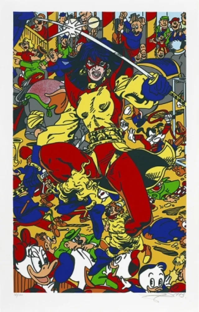 シルクスクリーン Erro - La femme fatale V