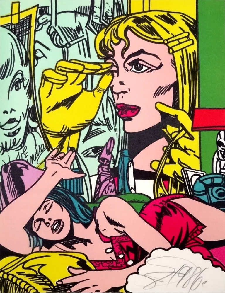 リトグラフ Erro - Portrait de femme