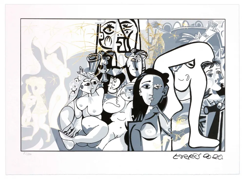 リトグラフ Erro - Sans titre