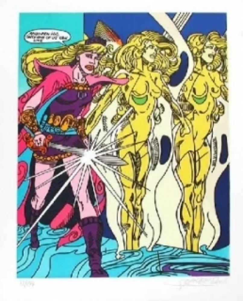 リトグラフ Erro - Swordslady