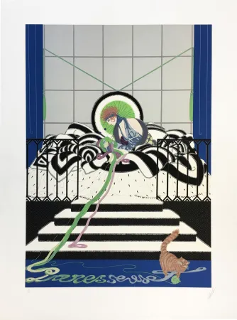 シルクスクリーン Erte - PARESSEUSE