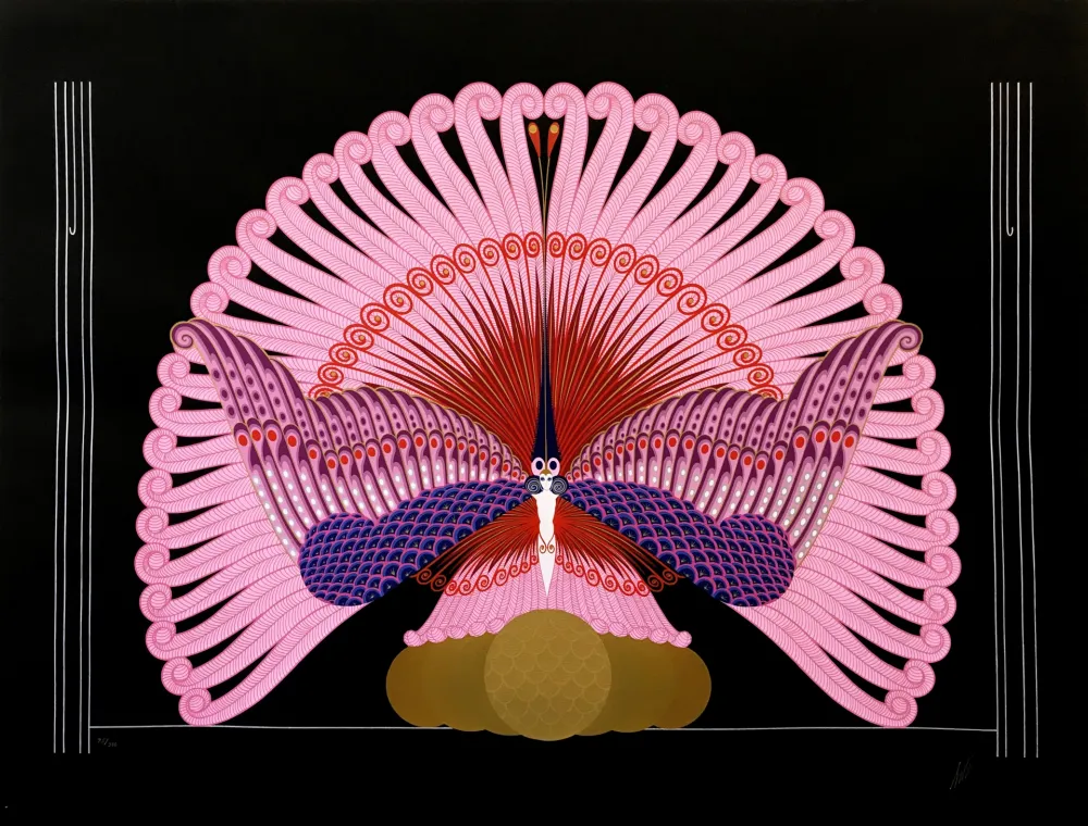 シルクスクリーン Erte - PHOENIX TRIUMPHANT