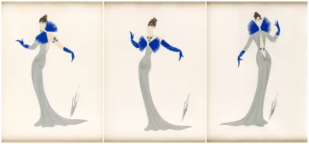 技術的なありません Erte -  Set of three Costume Designs 