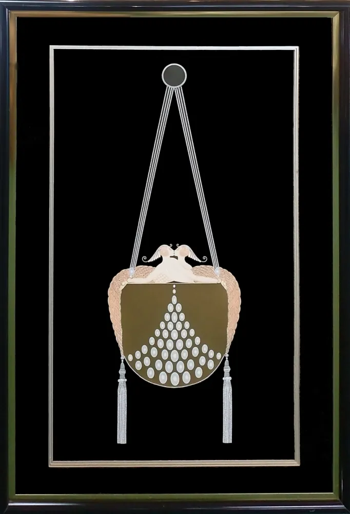 シルクスクリーン Erte - THE CLASP