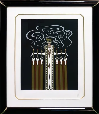 シルクスクリーン Erte - THE GOLDEN CALF