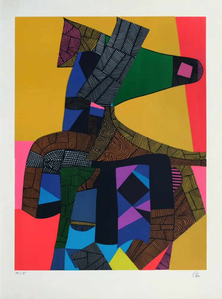 リトグラフ Esteve - Anubis