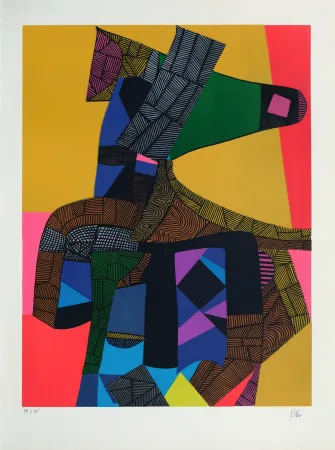 リトグラフ Esteve - Anubis