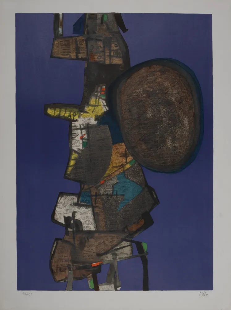 リトグラフ Esteve - Bank Street, 1967 - Hand-signed