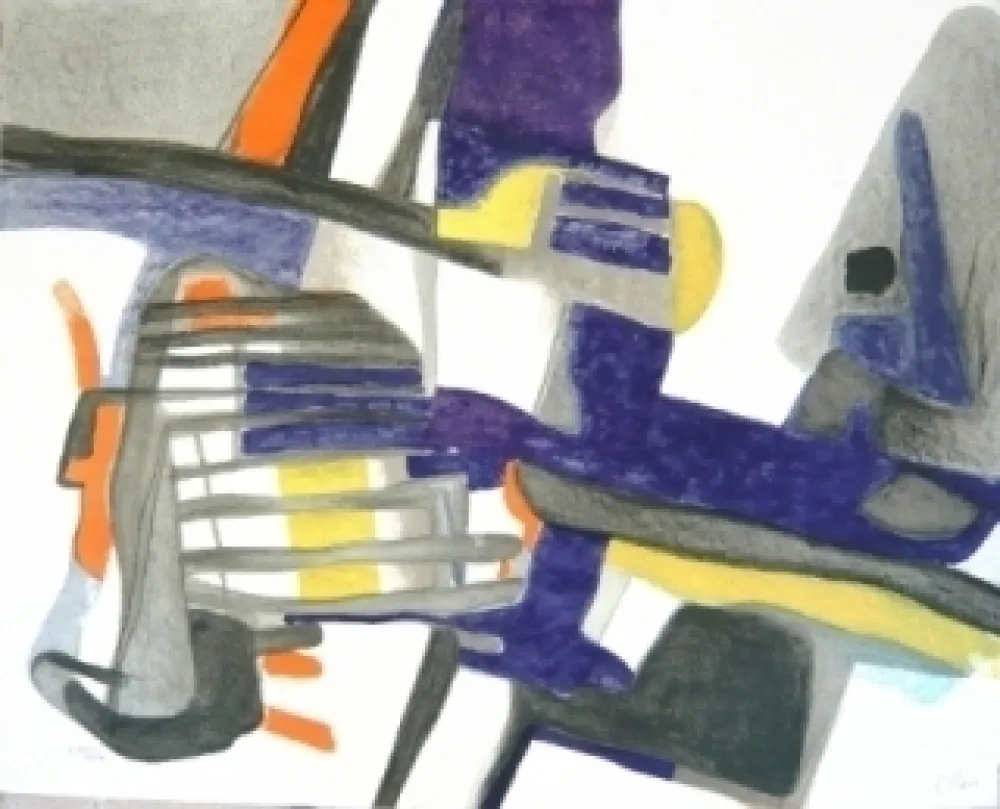 リトグラフ Esteve - Composition