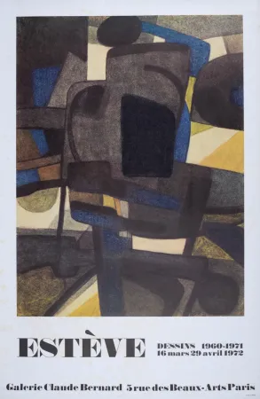 リトグラフ Esteve - Dessins, 1972