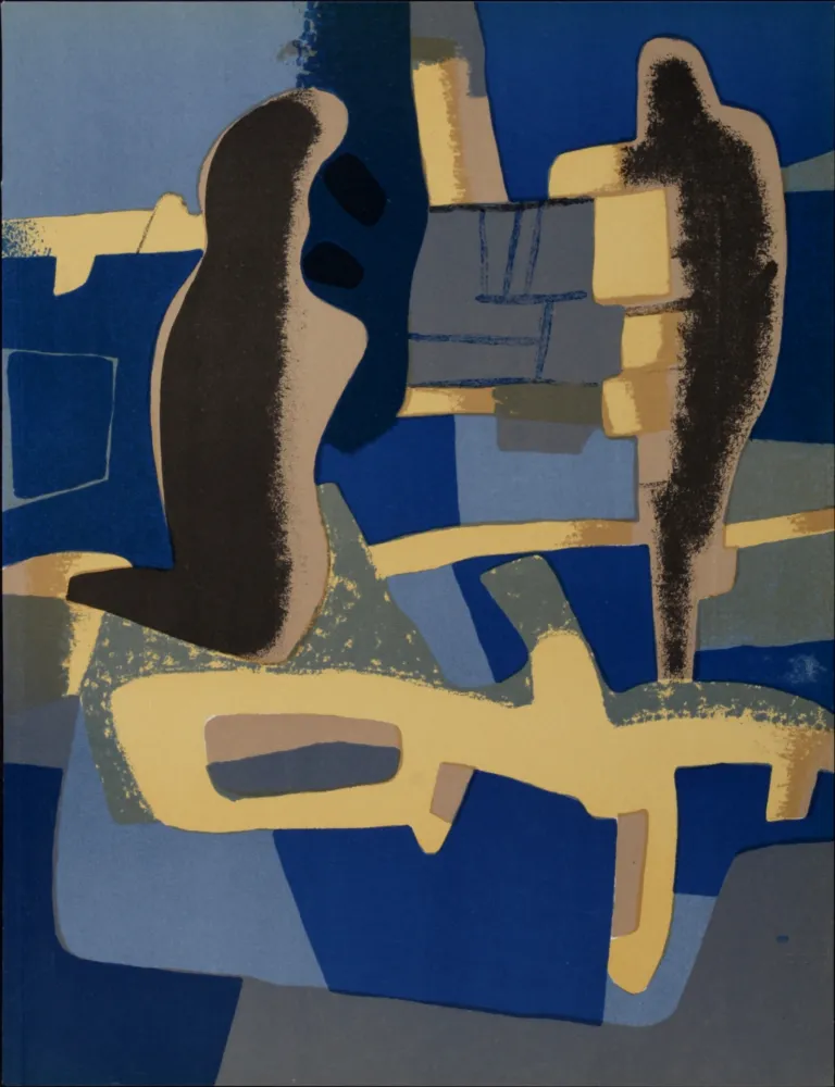 リトグラフ Esteve - Face à face, 1968