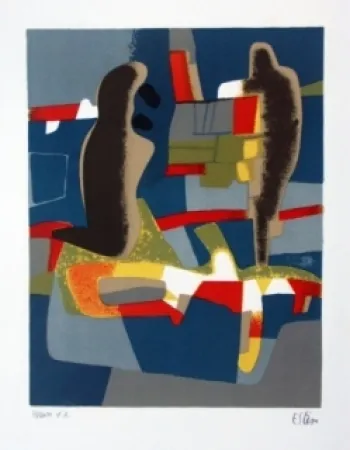 リトグラフ Esteve - Face à face