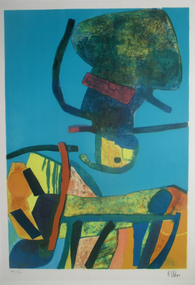 リトグラフ Esteve - Haut Perché