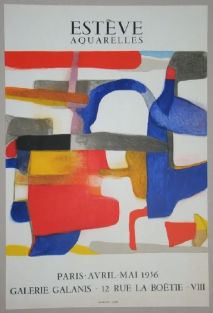 リトグラフ Esteve - La Cigale