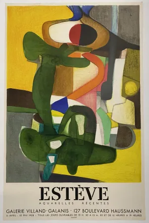 リトグラフ Esteve - L'Envol - Galerie Villand-Galanis