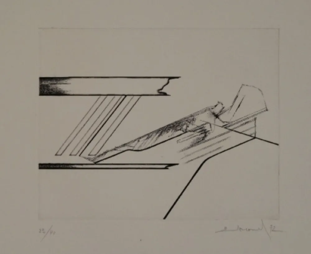 エッチング Evrard - 6 gravures originales