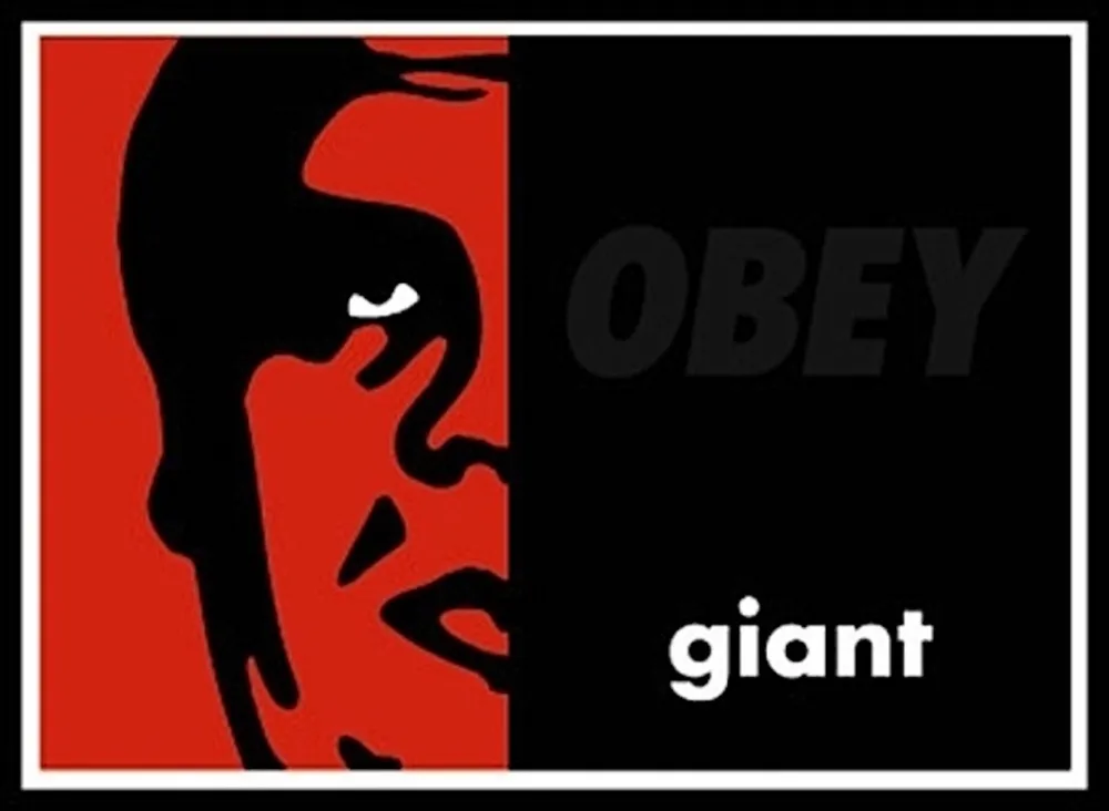 シルクスクリーン Fairey - Black on Black