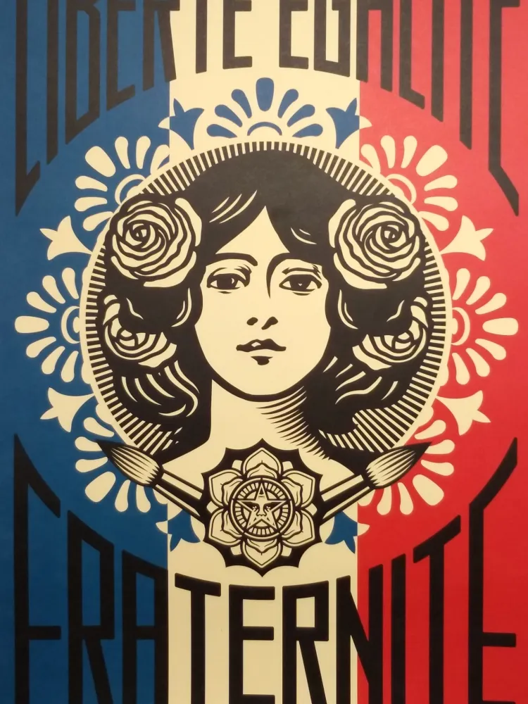 リトグラフ Fairey - Liberte