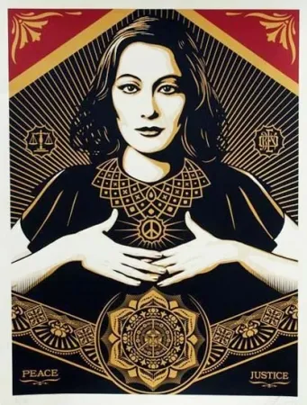 シルクスクリーン Fairey - Peace and Justice (Large Format)