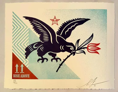 彫版 Fairey - Rise Above Bird