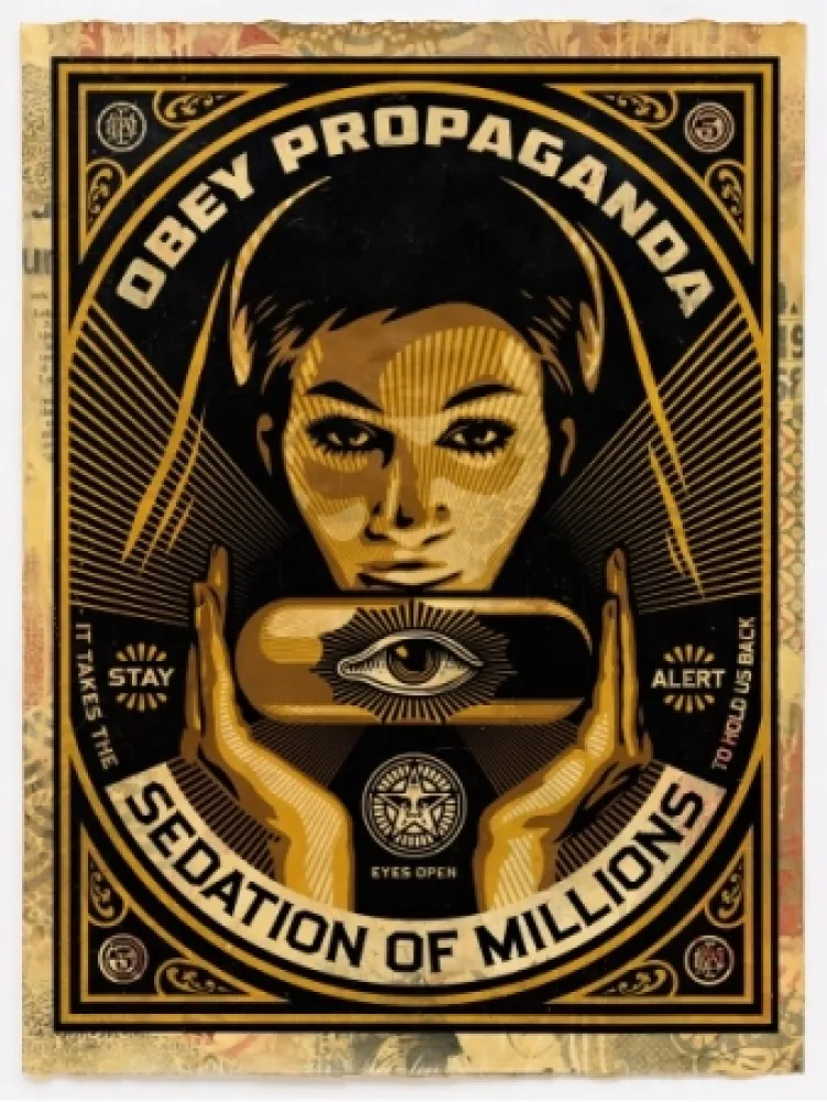 シルクスクリーン Fairey - Sedation Pill HPM