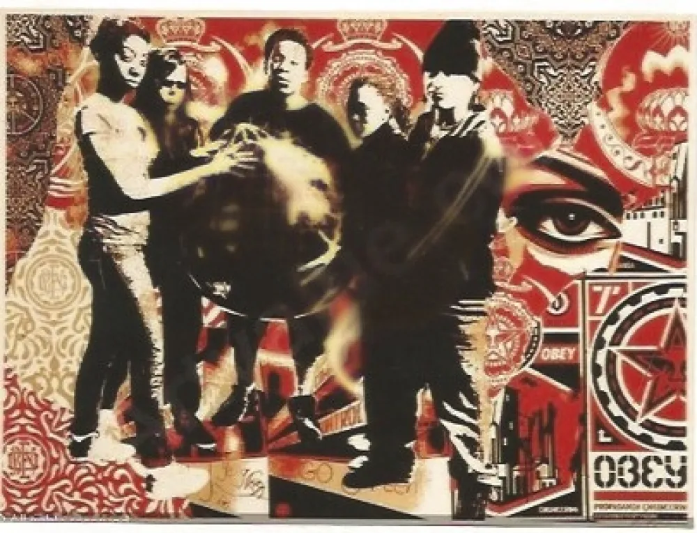 シルクスクリーン Fairey - She's not a Planet, She is One of Us