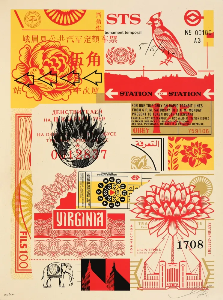 シルクスクリーン Fairey - Station to Station