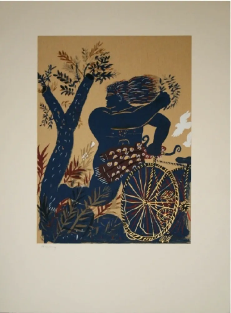 リトグラフ Fassianos - Composition