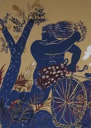 リトグラフ Fassianos - Composition pour les Jeux Olympiques (1992)