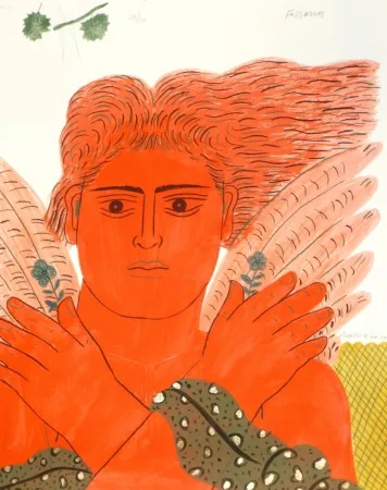 リトグラフ Fassianos - Pêcheur