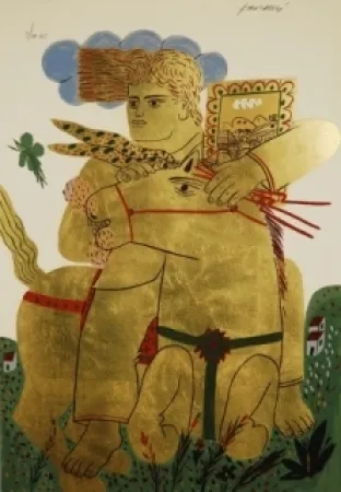 シルクスクリーン Fassianos - Zeus