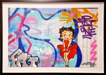 技術的なありません Fat - Betty Boop (Transport Map of Paris)