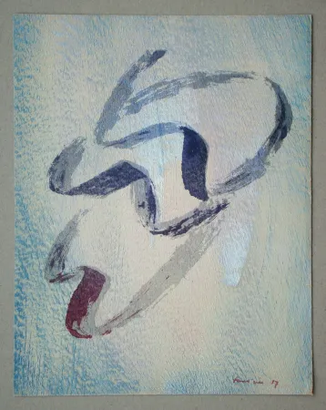 リトグラフ Fautrier - Annabelle Nue