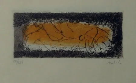 エッチングと　アクチアント Fautrier - Couple doré