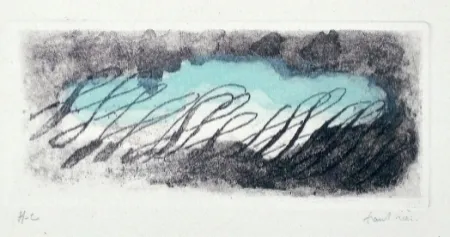 エッチングと　アクチアント Fautrier - Eclaircie verte