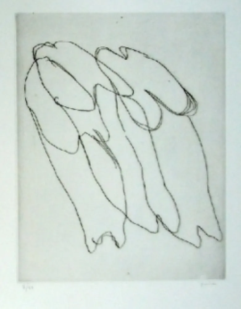 エッチング Fautrier - Les seins nus