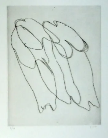 エッチング Fautrier - Les seins nus