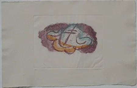 エッチングと　アクチアント Fautrier - L'otage aux mains II