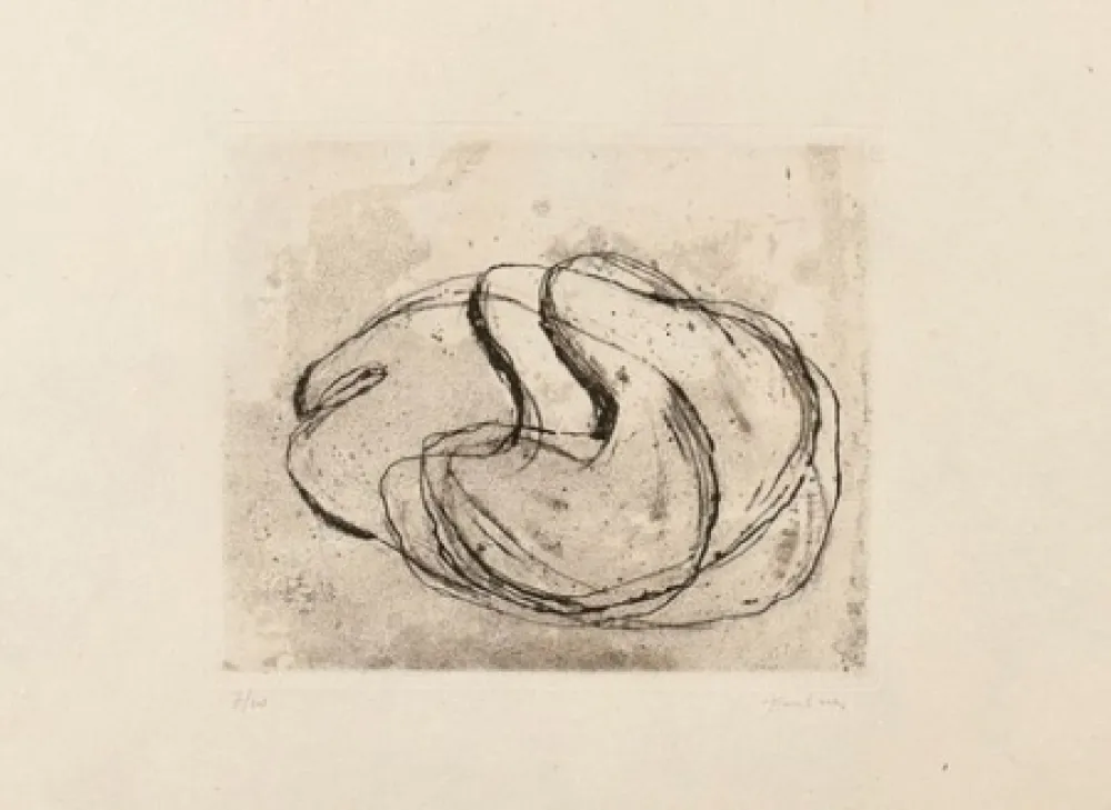 エッチングと　アクチアント Fautrier - Nu noir