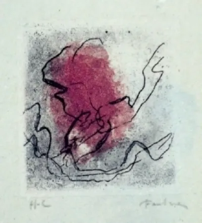 エッチングと　アクチアント Fautrier - Paysage de Provence