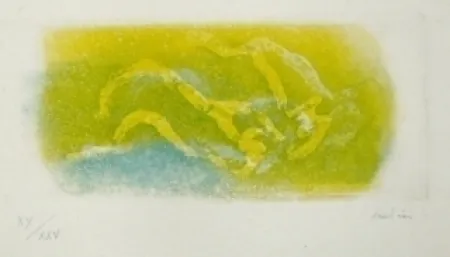 エッチングと　アクチアント Fautrier - Paysage du midi