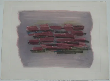 エッチングと　アクチアント Fautrier - Paysage labouré