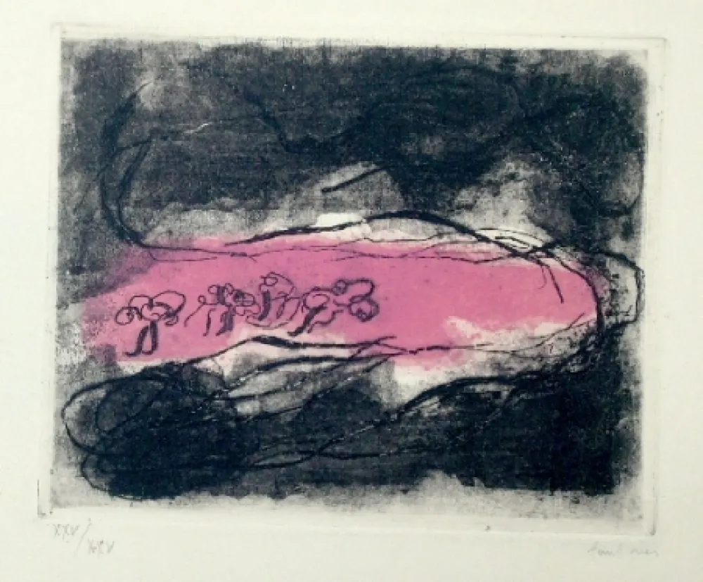 エッチングと　アクチアント Fautrier - Paysages sombres