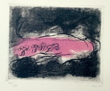 エッチングと　アクチアント Fautrier - Paysages sombres