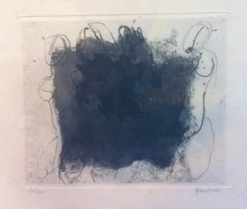 エッチングと　アクチアント Fautrier - Quatre nus violets