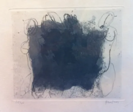 エッチングと　アクチアント Fautrier - Quatre nus violets