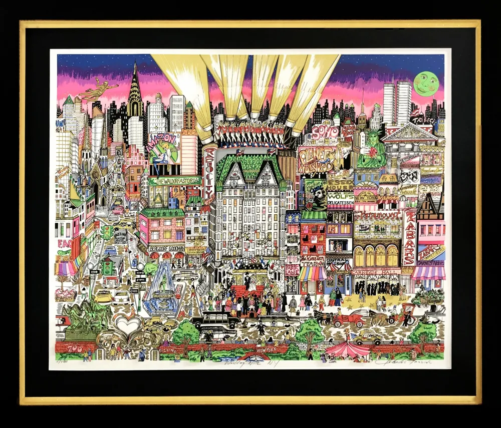 シルクスクリーン Fazzino - WEDDING NITE, NEW YORK